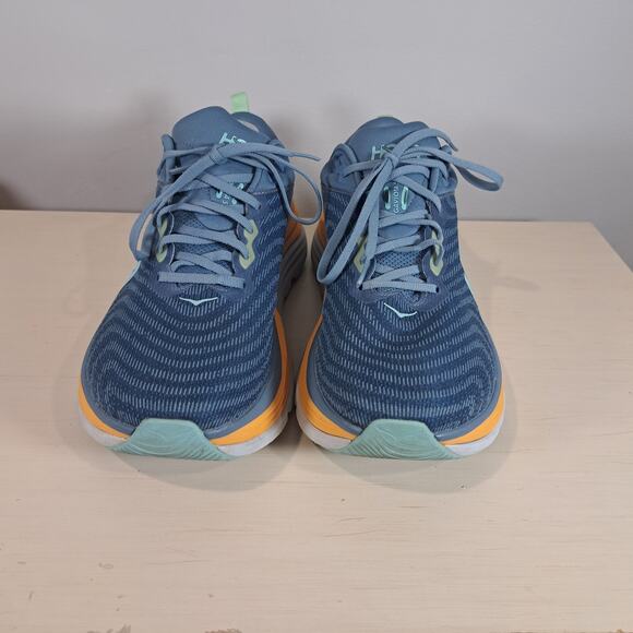 Hoka Gaviota 5 Men's Running Walking Shoe Size 11.5 D Blue Orange - Picture 3 of 12